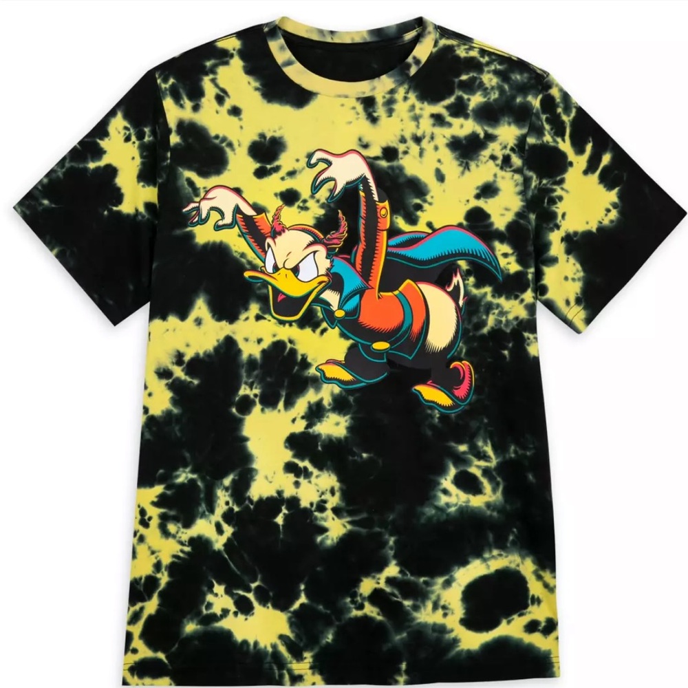 2023 Disney Halloween Donald Duck Tie Dye T-Shirt UNISEX